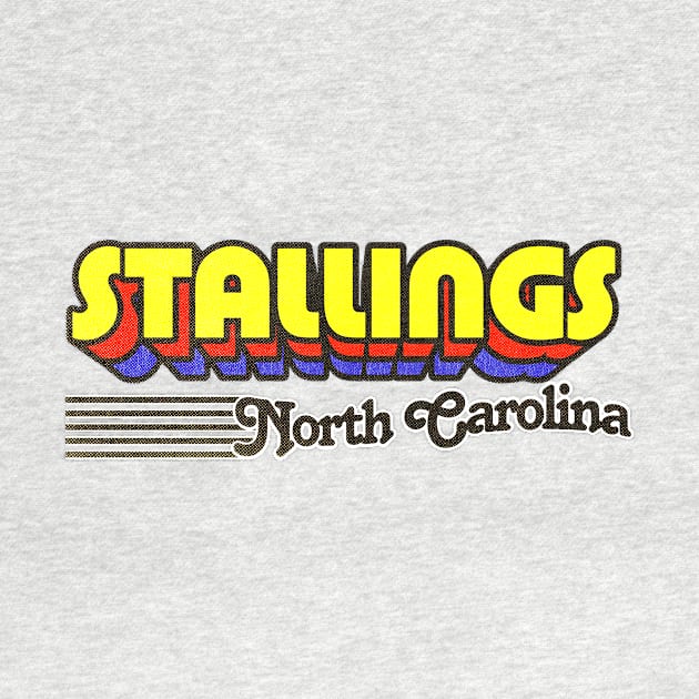 Stallings, North Carolina | Retro Stripes by retroready